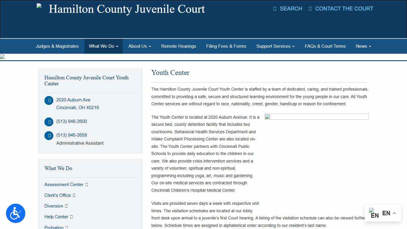 Youth Center - Hamilton County Juvenile CourtHamilton County Juvenile Court